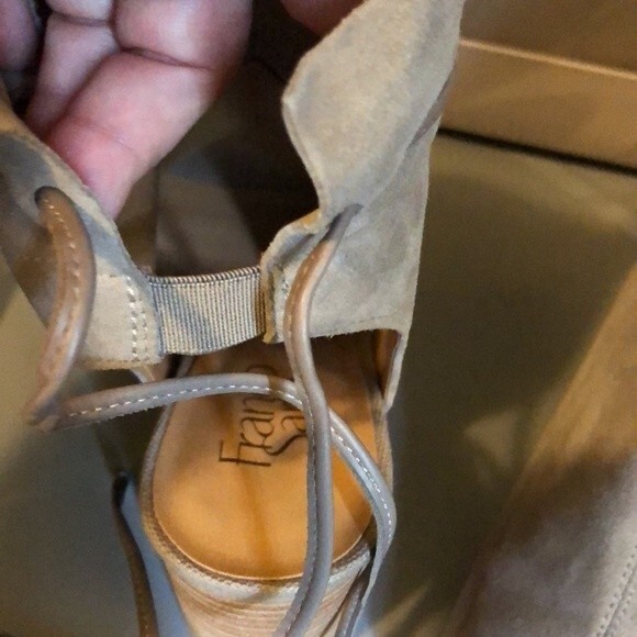 Franco sarto size 7.5 Fenwick peep toe stacked heel - Picture 4 of 11